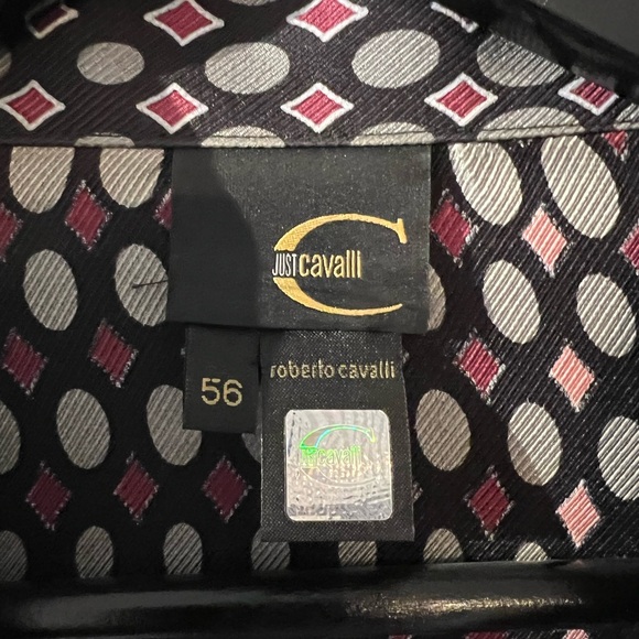 Roberto Cavalli Silk runway dress shirt Size 56 Euro NEW - Picture 2 of 3